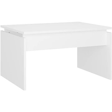 SHUMEE Konferenční stolek bílý 68 × 50 × 38 cm dřevotříska, 808332 (808332)