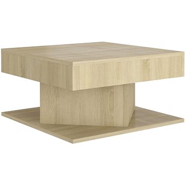 SHUMEE Konferenční stolek dub sonoma 57 × 57 × 30 cm dřevotříska, 808371 (808371)