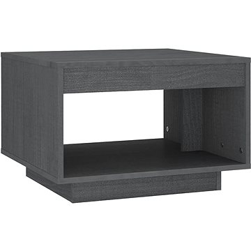 SHUMEE Konferenční stolek šedý 50 × 50 × 33,5 cm masivní borové dřevo, 808505 (808505)