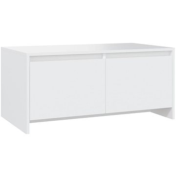 SHUMEE Konferenční stolek bílý 90 × 50 × 41,5 cm dřevotříska, 809818 (809818)