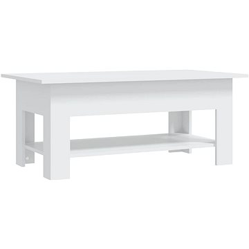 SHUMEE Konferenční stolek bílý 102 × 55 × 42 cm dřevotříska, 810253 (810253)