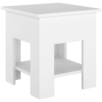 SHUMEE Konferenční stolek bílý 40 × 40 × 42 cm kompozitní dřevo, 810271 (810271)