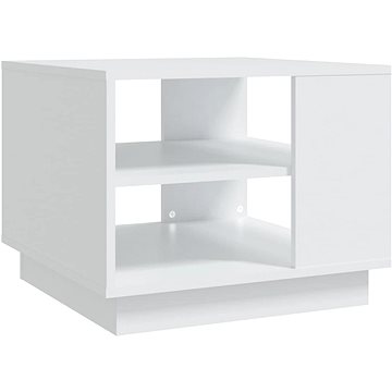 SHUMEE Konferenční stolek bílý 55 × 55 × 43 cm dřevotříska, 810289 (810289)