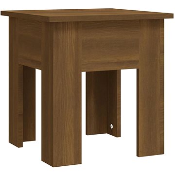 SHUMEE Konferenční stolek hnědý dub 40 × 40 × 42 cm dřevotříska, 813073 (813073)