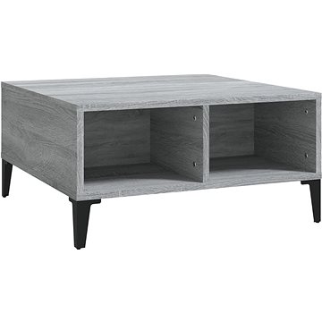 SHUMEE Konferenční stolek šedý sonoma 60 × 60 × 30 cm dřevotříska, 813168 (813168)