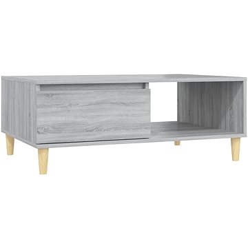 SHUMEE Konferenční stolek šedý sonoma 90 × 60 × 35 cm dřevotříska, 813171 (813171)