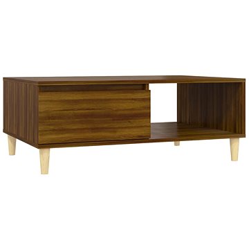SHUMEE Konferenční stolek hnědý dub 90 × 60 × 35 cm dřevotříska, 813172 (813172)