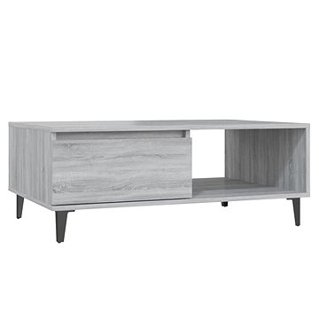 SHUMEE Konferenční stolek šedý sonoma 90 × 60 × 35 cm dřevotříska, 813174 (813174)
