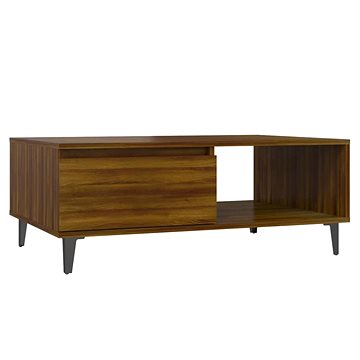 SHUMEE Konferenční stolek hnědý dub 90 × 60 × 35 cm dřevotříska, 813175 (813175)
