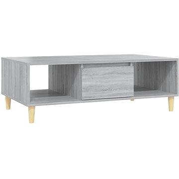SHUMEE Konferenční stolek šedý sonoma 103,5 × 60 × 35 cm dřevotříska, 813177 (813177)