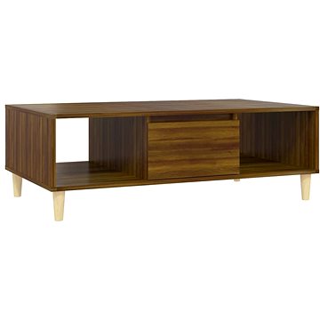 SHUMEE Konferenční stolek hnědý dub 103,5 × 60 × 35 cm dřevotříska, 813178 (813178)