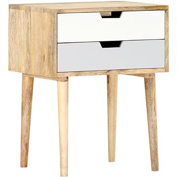 SHUMEE Noční stolek 47 × 35 × 59 cm masivní mangovníkové dřevo, 286481 (286481)