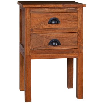 SHUMEE Noční stolek 40 × 35 × 60 cm masivní teakové dřevo, 289061 (289061)