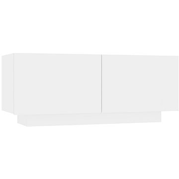SHUMEE Noční stolek bílý 100 × 35 × 40 cm dřevotříska, 3082765 (3082765)