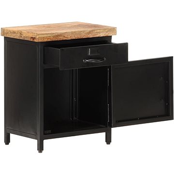 SHUMEE Noční stolek 40 × 30 × 52 cm hrubé mangovníkové dřevo, 320664 (320664)