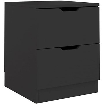 SHUMEE Noční stolek černý 40 × 40 × 50 cm dřevotříska, 326725 (326725)