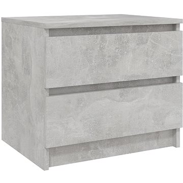SHUMEE Noční stolek betonově šedý 50 × 39 × 43,5 cm dřevotříska, 806201 (806201)