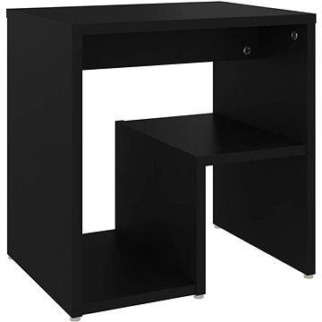 SHUMEE Noční stolek černý 40 × 30 × 40 cm dřevotříska, 806330 (806330)