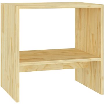 SHUMEE Noční stolek 40 × 30,5 × 40 cm masivní borové dřevo, 808053 (808053)