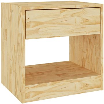 SHUMEE Noční stolek 40 × 31 × 40 cm masivní borové dřevo, 808063 (808063)