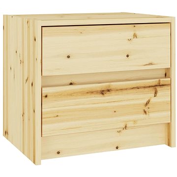 SHUMEE Noční stolek 40 × 30,5 × 35,5 cm masivní jedlové dřevo, 809212 (809212)
