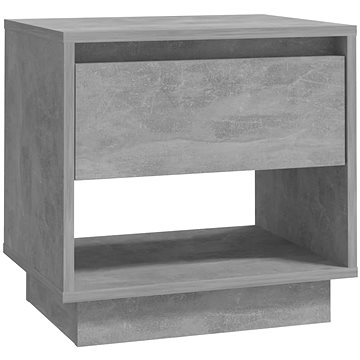 SHUMEE Noční stolek betonově šedý 45 × 34 × 44 cm dřevotříska, 809520 (809520)