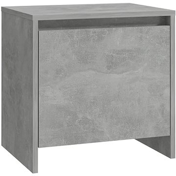 SHUMEE Noční stolek betonově šedý 45 × 34 × 44,5 cm dřevotříska, 809871 (809871)