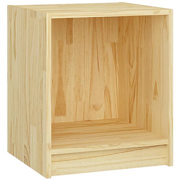 SHUMEE Noční stolek 35,5 × 33,5 × 41,5 cm masivní borové dřevo, 809919 (809919)