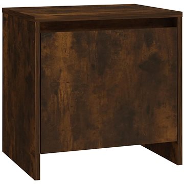 SHUMEE Noční stolek kouřový dub 45 × 34 × 44,5 cm dřevotříska, 813044 (813044)