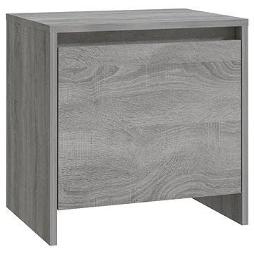 SHUMEE Noční stolek šedý sonoma 45 × 34 × 44,5 cm dřevotříska, 813046 (813046)