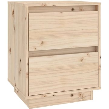 SHUMEE Noční stolek 40 × 35 × 50 cm masivní borové dřevo, 813315 (813315)