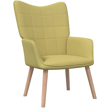 Relaxační židle zelená textil, 327924 (327924)