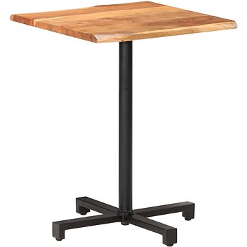Shumee Bistro stolek s živými hranami 60 × 60 × 75 cm masivní akácie (320299)