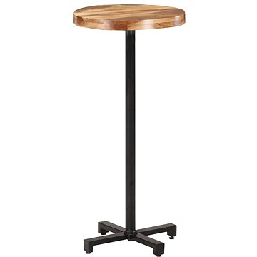 Shumee Barový stůl kulatý O 50 × 110 cm masivní akáciové dřevo (320283)