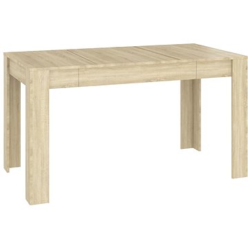 Shumee Jídelní stůl dub sonoma 140 × 74,5 × 76 cm dřevotříska (804205)