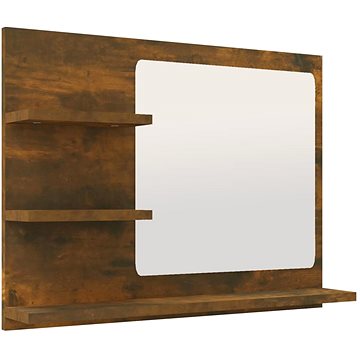 Shumee Koupelnové zrcadlo kouřový dub 60 × 10,5 × 45 cm kompozitní dřevo (815660)