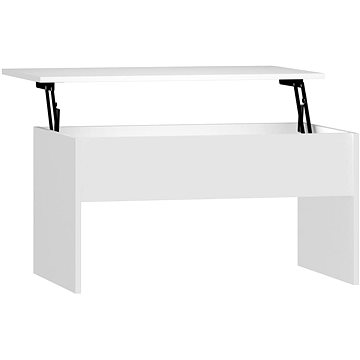 Shumee Konferenční stolek bílý 80 × 50,5 × 41,5 cm kompozitní dřevo (809638)