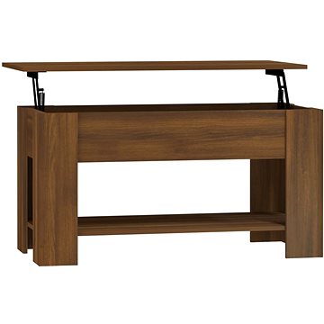 Shumee Konferenční stolek hnědý dub 101 × 49 × 52 cm kompozitní dřevo (819274)