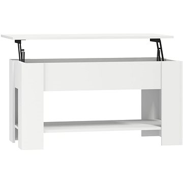Shumee Konferenční stolek bílý 101 × 49 × 52 cm kompozitní dřevo (809701)