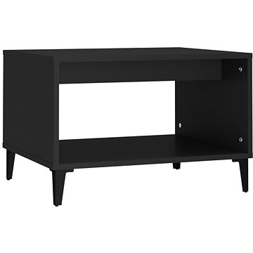 Shumee Konferenční stolek černý 60 × 50 × 40 cm kompozitní dřevo (812682)