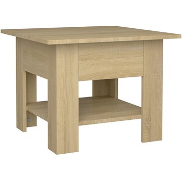 Shumee Konferenční stolek dub sonoma 55 × 55 × 42 cm dřevotříska (810265)