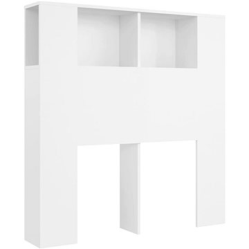 Shumee Čelo postele s úložným prostorem - bílé, 100 × 18,5 × 104,5 cm (811907)
