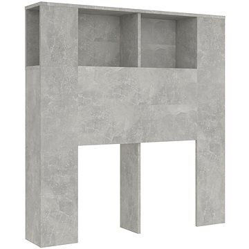 Shumee Čelo postele s úložným prostorem - betonově šedé, 100 × 18,5 × 104,5 cm (811911)