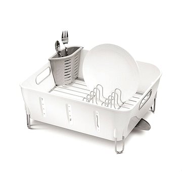 Simplehuman Odkapávač na nádobí Compact, bílý plast (KT1104)