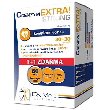 Coenzym EXTRA! Strong 60mg DaVinci tob.30+30ZDARMA (2709344)