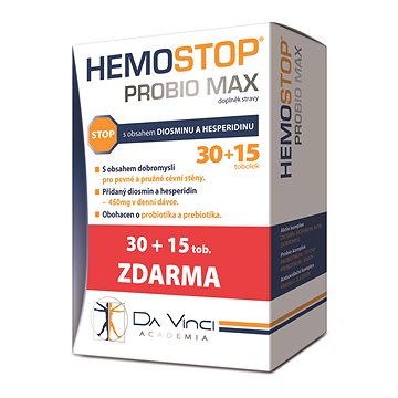 Hemostop Probio MAX Da Vinci Academia tob. 30+15 (2908557)