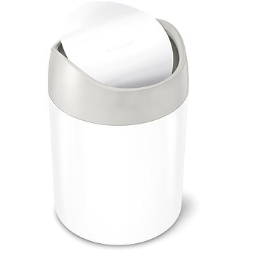 Simplehuman Mini odpadkový koš 1,5 l, bílá ocel, CW2079 (CW2079)