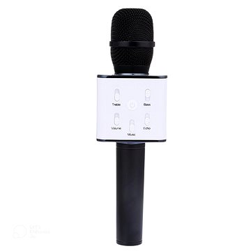 Karaoke bluetooth mikrofon s reproduktorem, černá (E-191-CE)