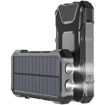 4smarts Solar Power Bank Rugged TitanPack Slim 20000mAh black (468634)