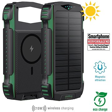 4smarts Solar Rugged TitanPack UltiMag 20000mAh green